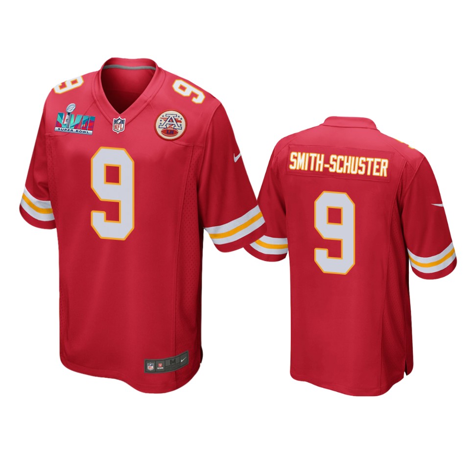 men's chiefs juju smith schuster red super bowl lvii game jersey