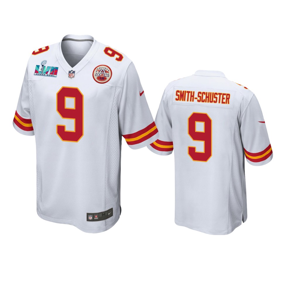 men's chiefs juju smith schuster white super bowl lvii game jersey
