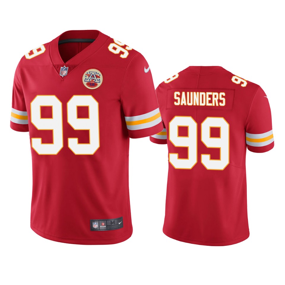 men's chiefs khalen saunders red vapor limited jersey