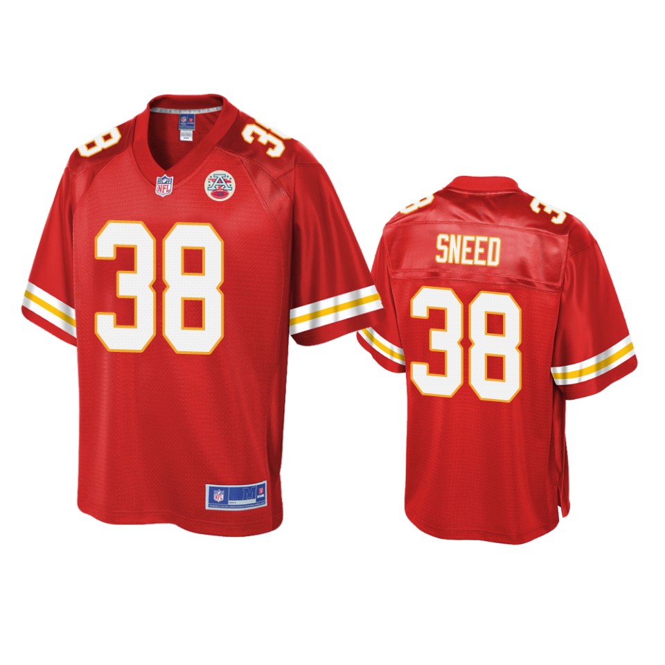 men's chiefs l'jarius sneed red pro line jersey