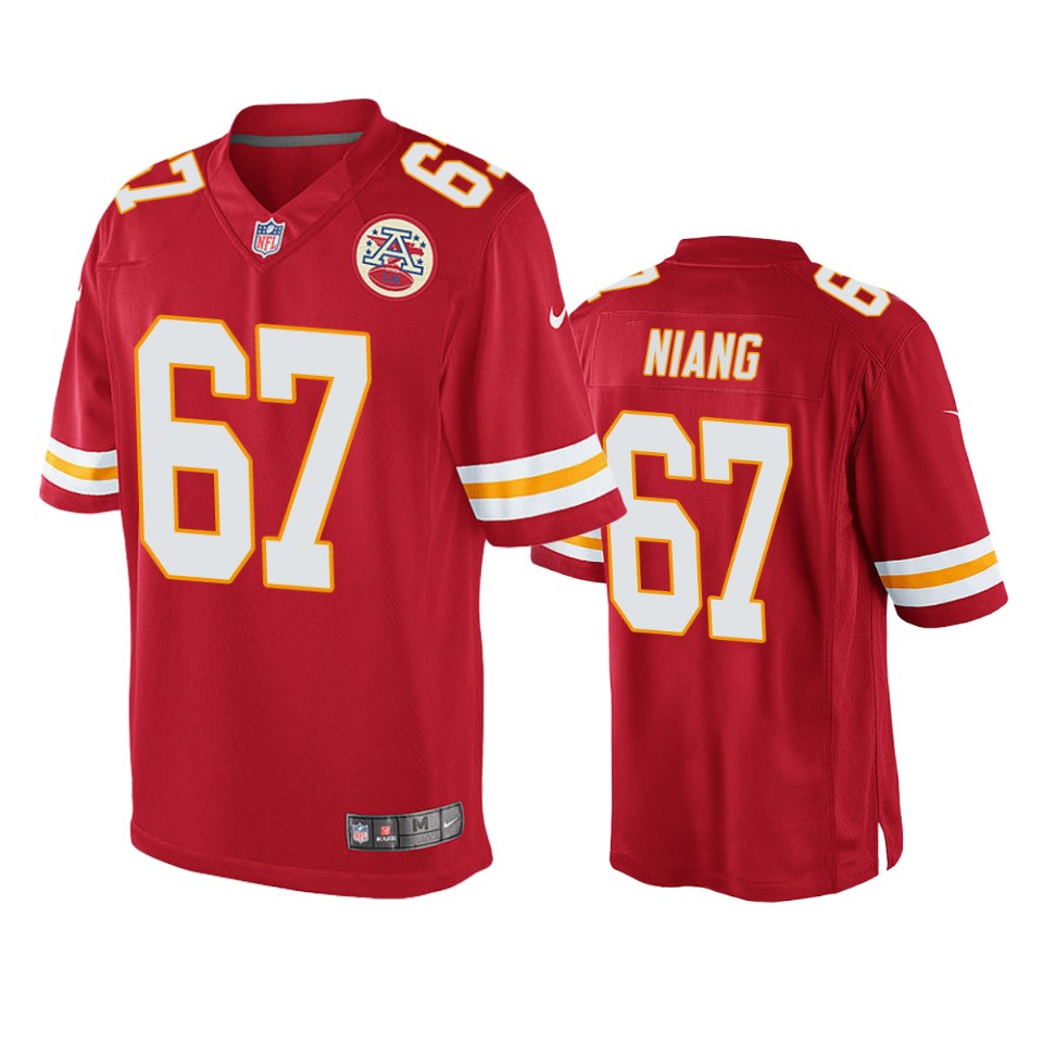 men's chiefs lucas niang red game jersey