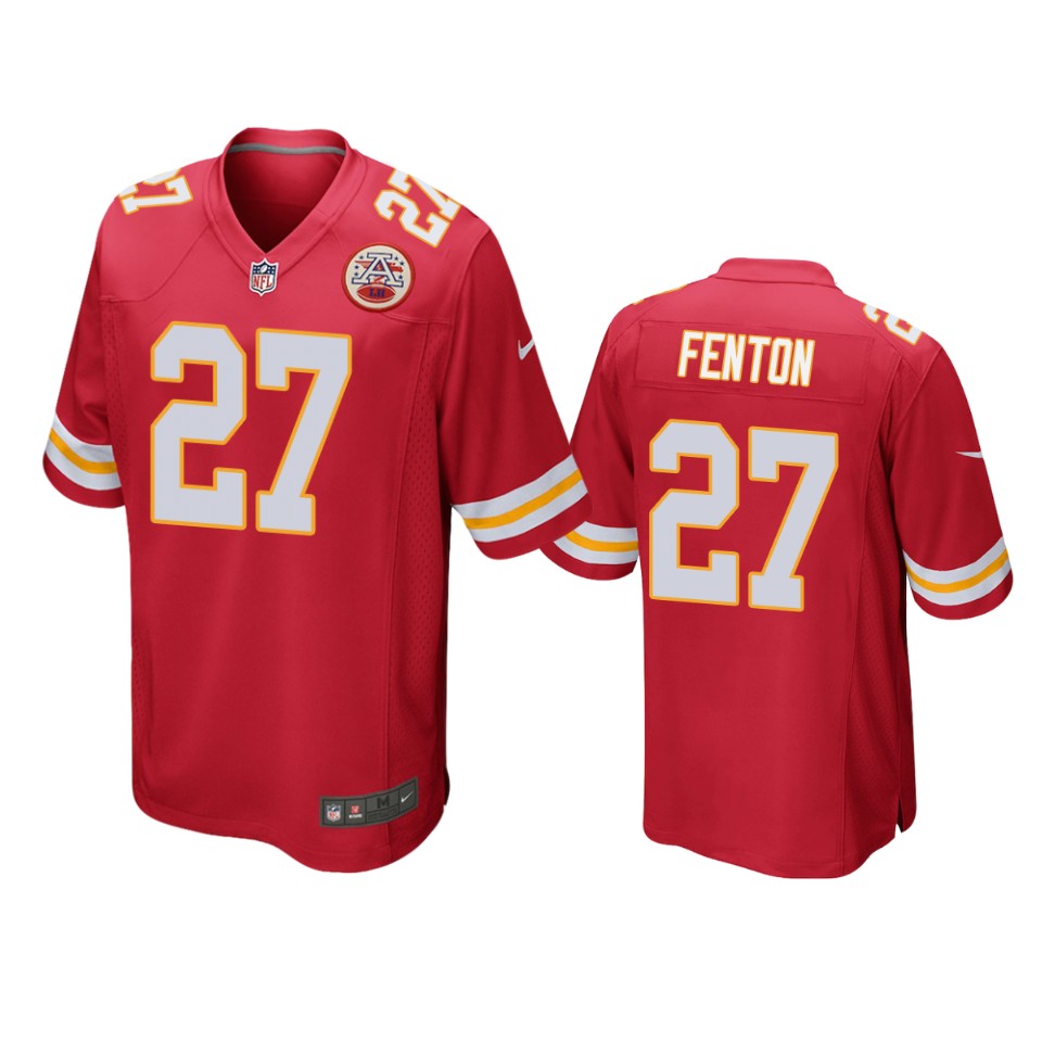 men's chiefs rashad fenton red game jersey