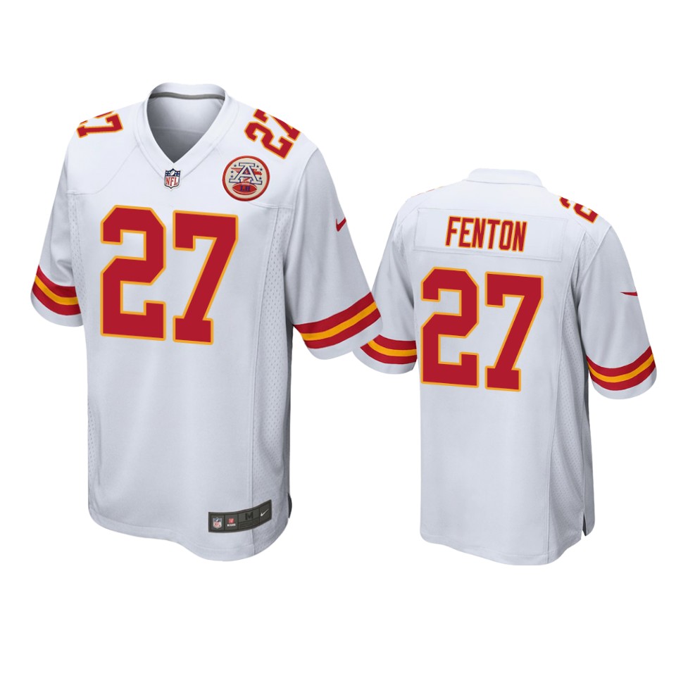 men's chiefs rashad fenton white game jersey