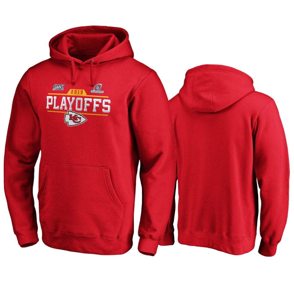 men's chiefs red 2019 nfl playoffs bound chip shot pullover hoodie