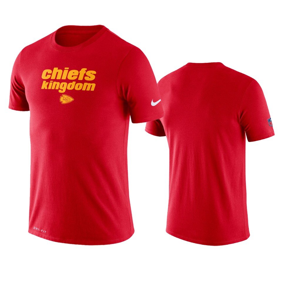 men's chiefs red sideline local performance t shirt