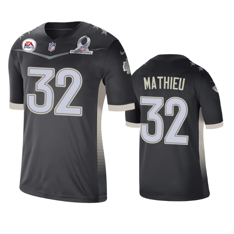 men's chiefs tyrann mathieu anthracite 2021 afc pro bowl game jersey