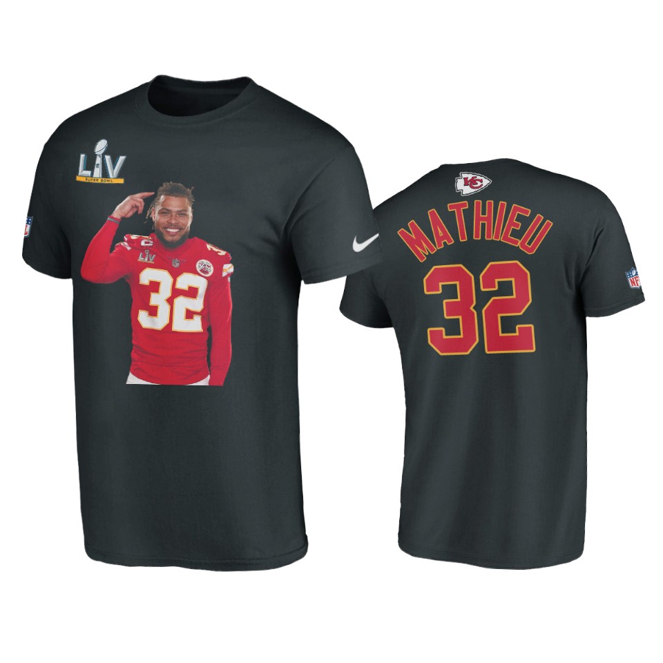men's chiefs tyrann mathieu black super bowl lv graphic t shirt