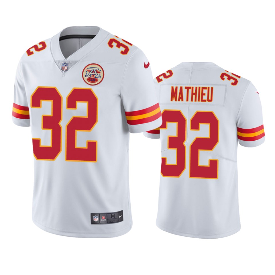 men's chiefs tyrann mathieu white vapor untouchable limited jersey