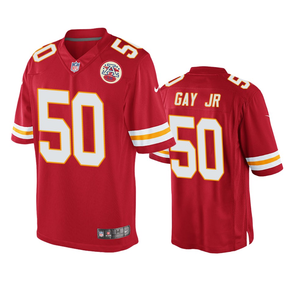 men's chiefs willie gay jr. red game jersey