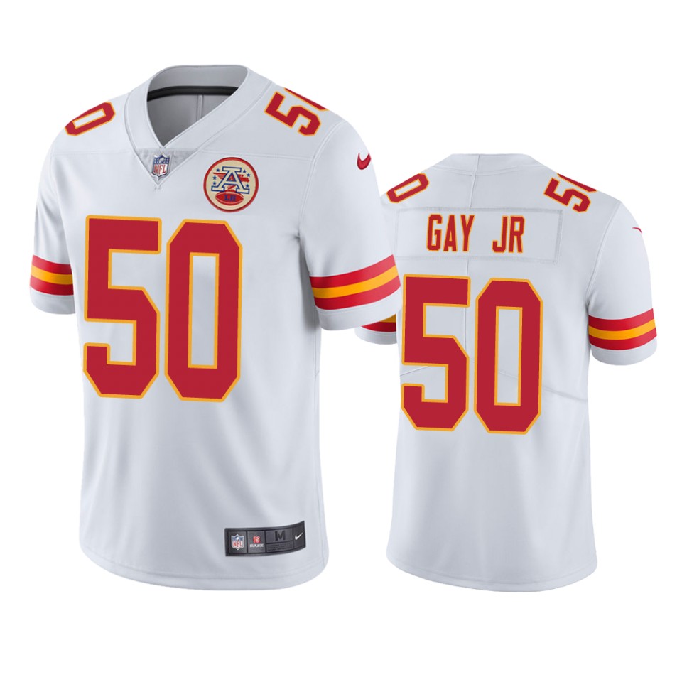 men's chiefs willie gay jr. white vapor limited jersey