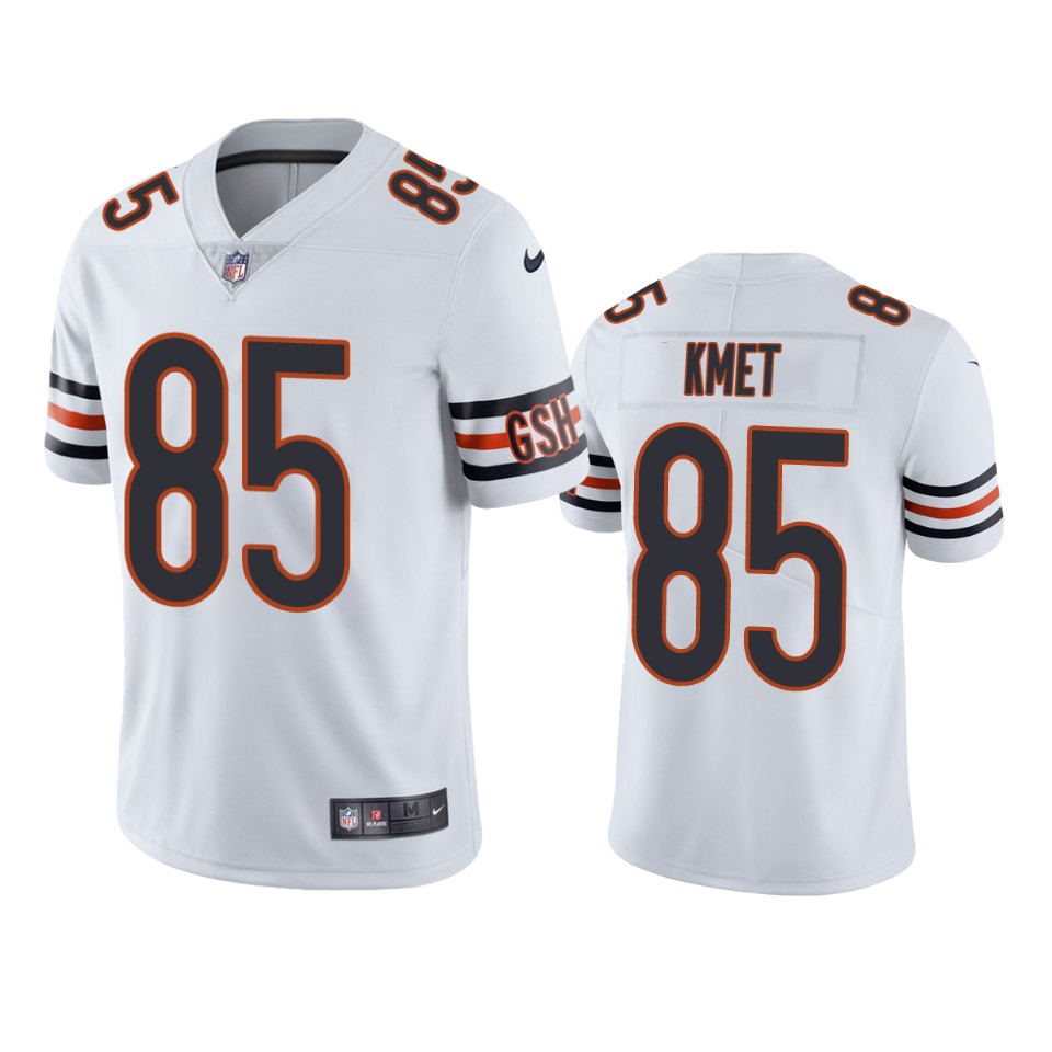 men's cole kmet bears white vapor jersey