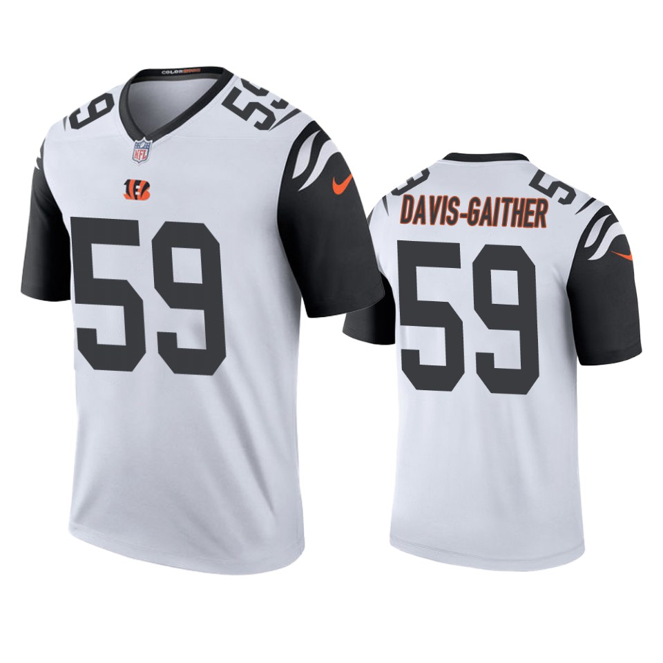 men's color rush legend bengals akeem davis gaither white jersey