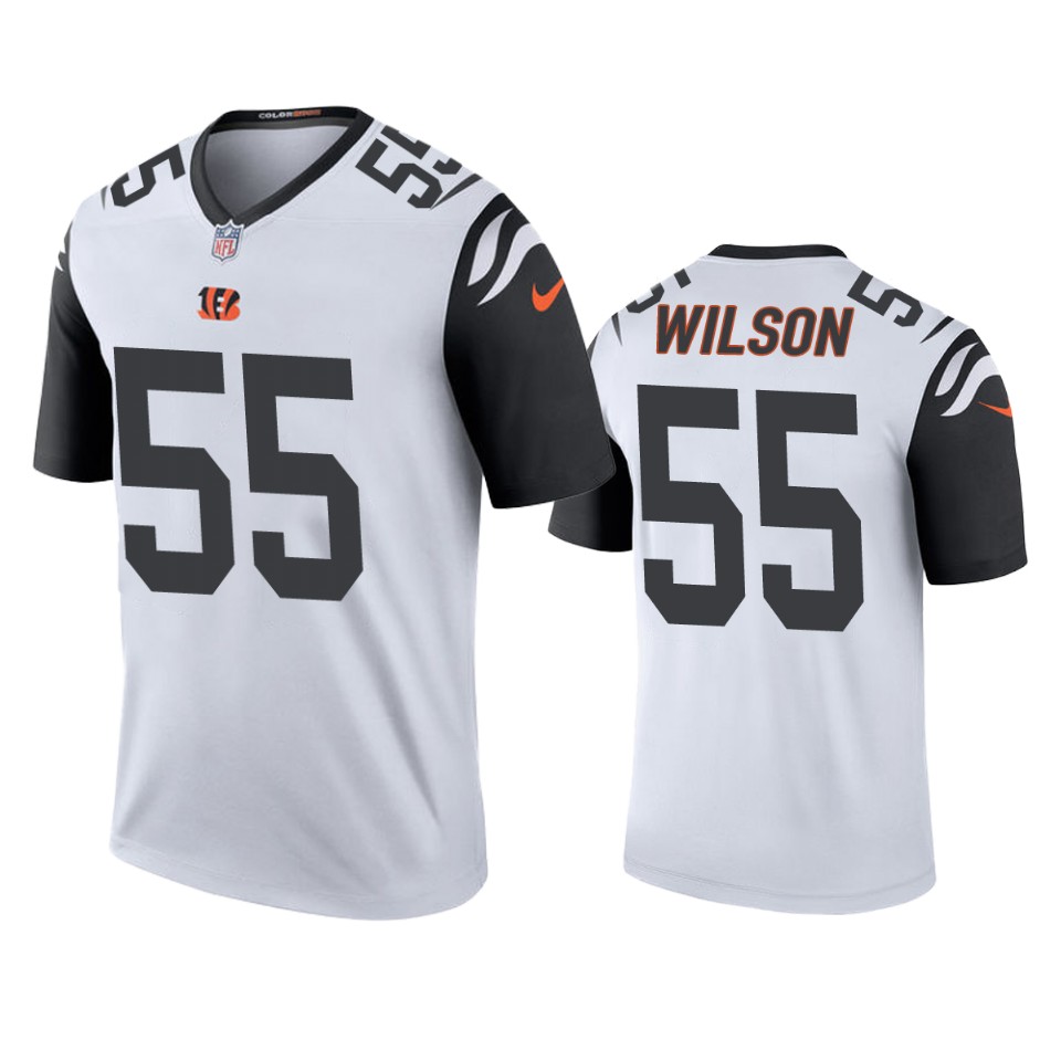 men's color rush legend bengals logan wilson white jersey