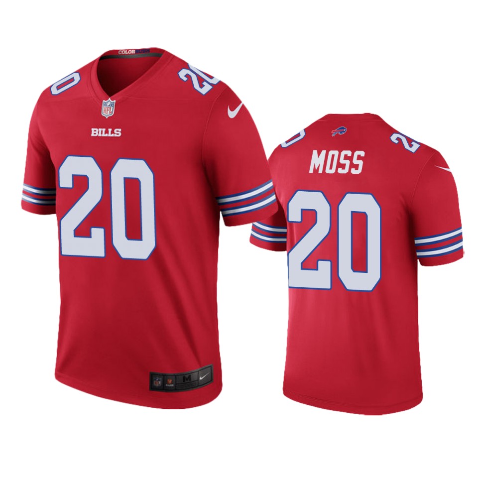 men's color rush legend bills zack moss red jersey