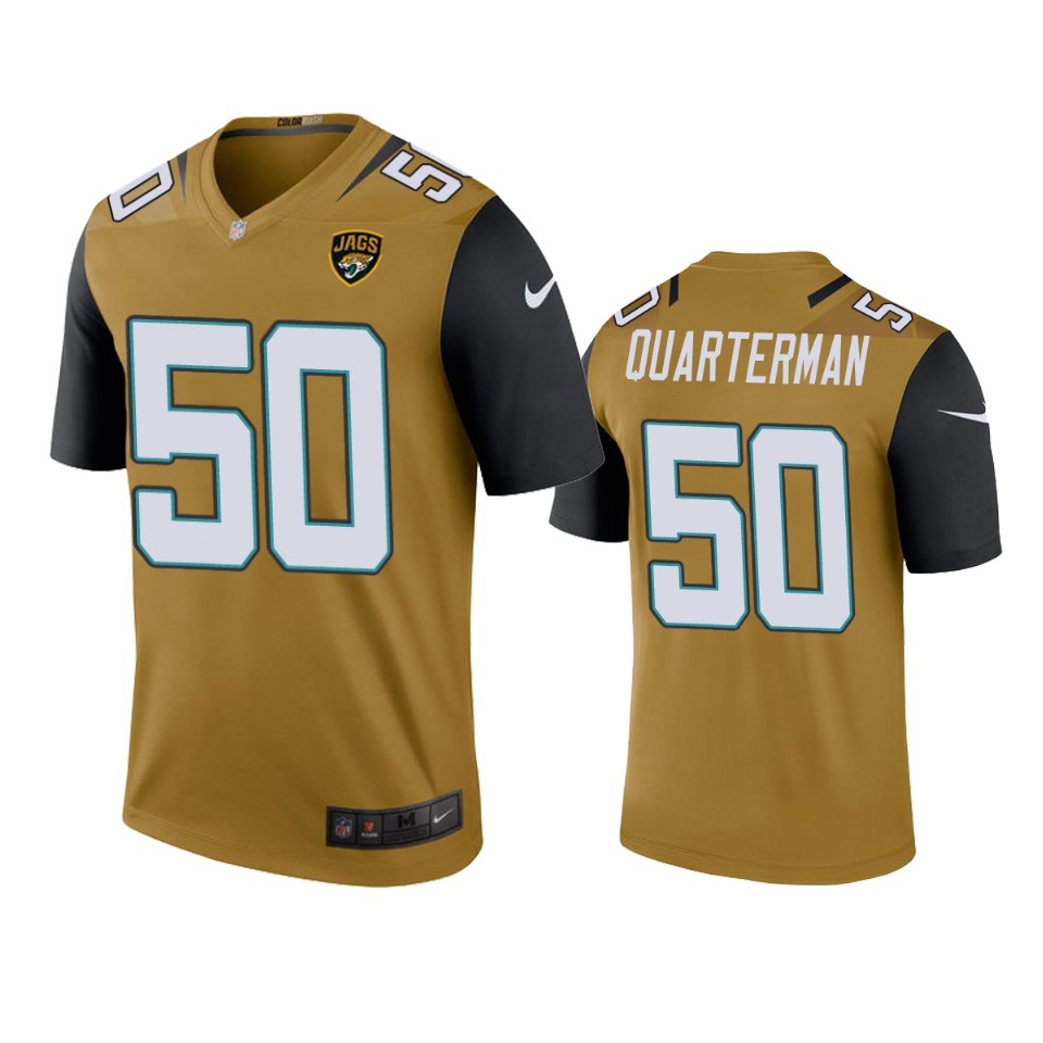 men's color rush legend jaguars shaquille quarterman bold gold jersey
