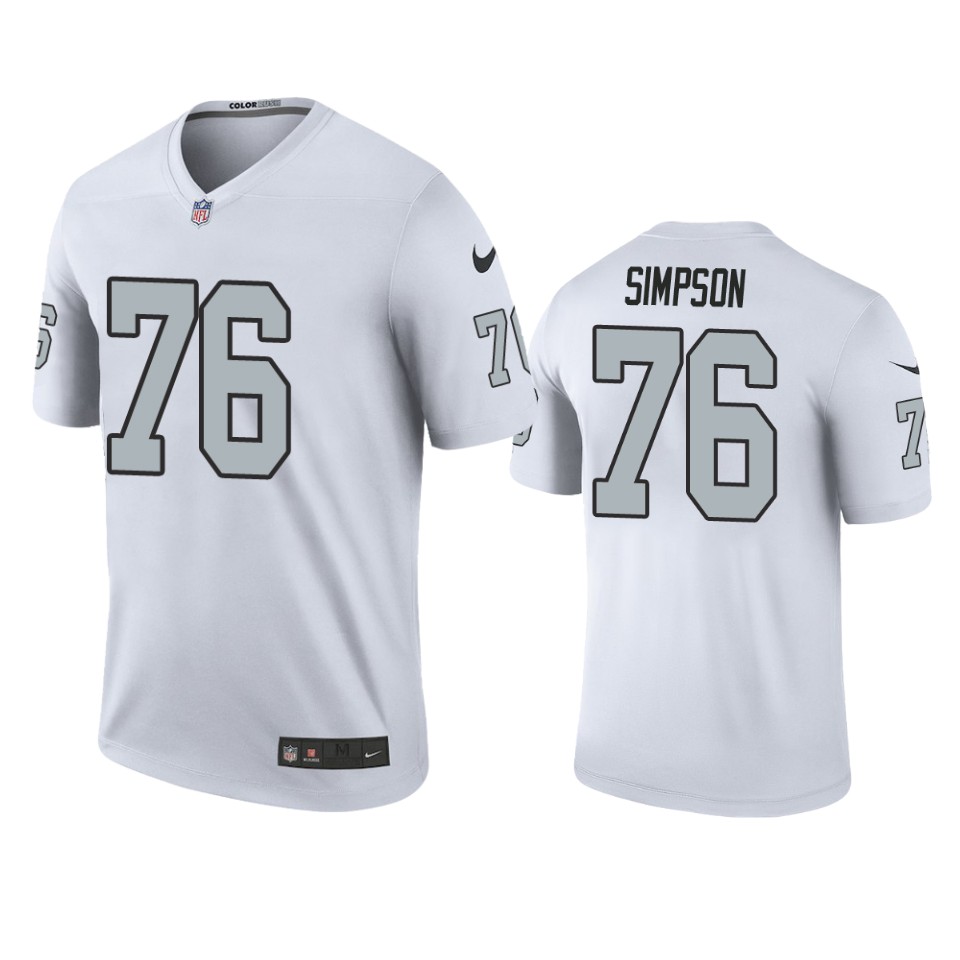 men's color rush legend raiders john simpson white jersey