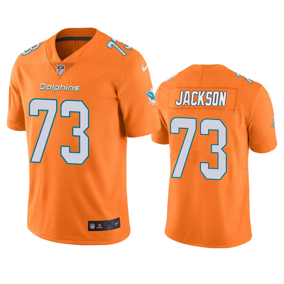men's color rush limited austin jackson dolphins orange jersey
