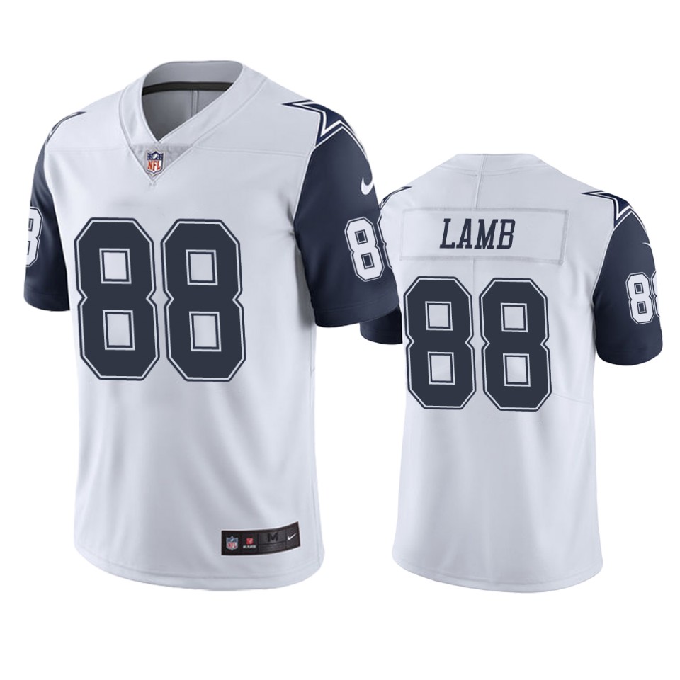 men's color rush limited ceedee lamb cowboys white jersey