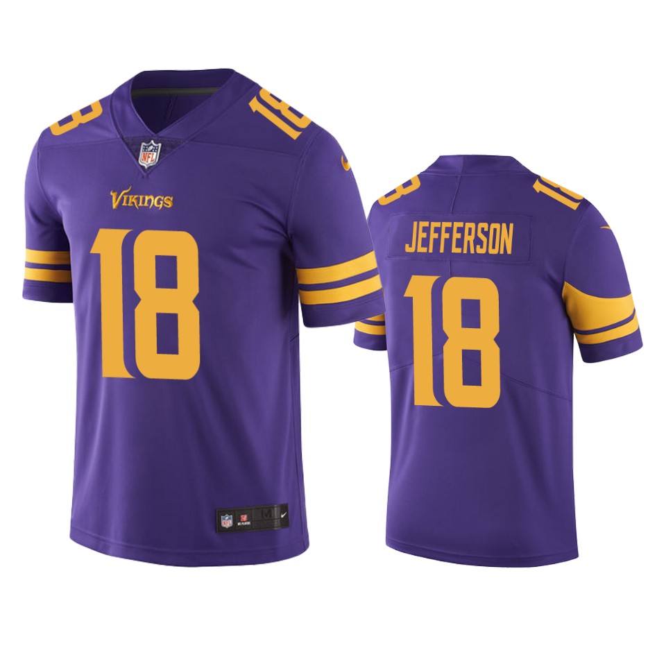 men's color rush limited justin jefferson vikings purple jersey