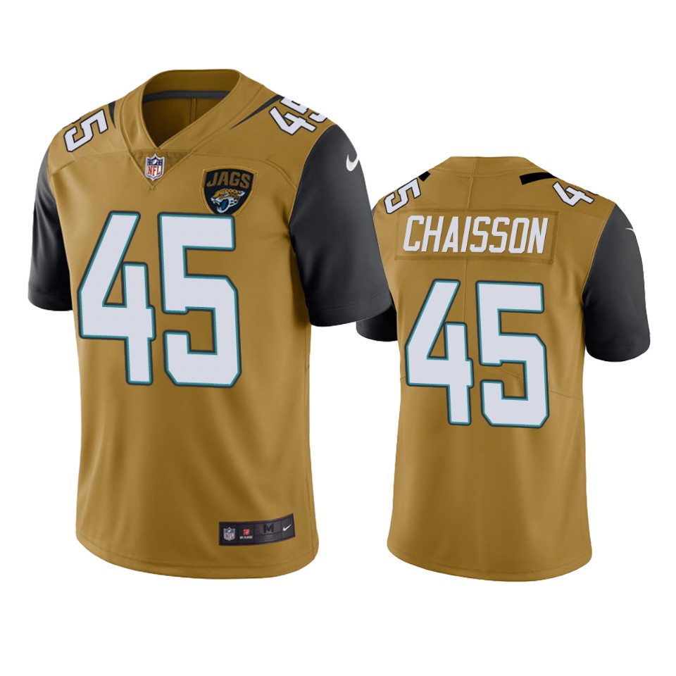 men's color rush limited k'lavon chaisson jaguars gold jersey