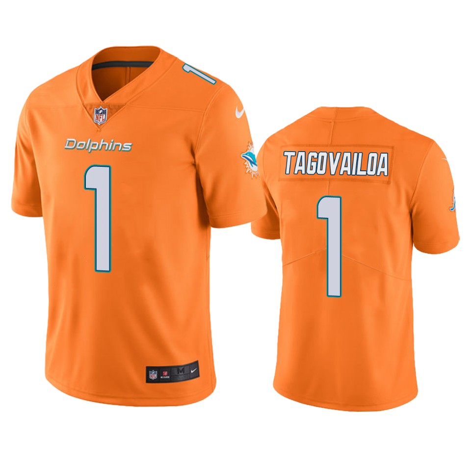 men's color rush limited tua tagovailoa dolphins orange jersey