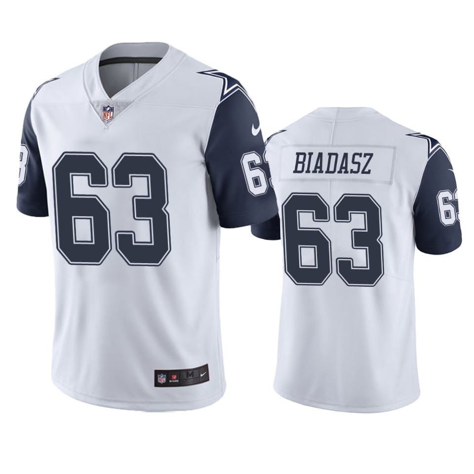 men's color rush limited tyler biadasz cowboys white jersey