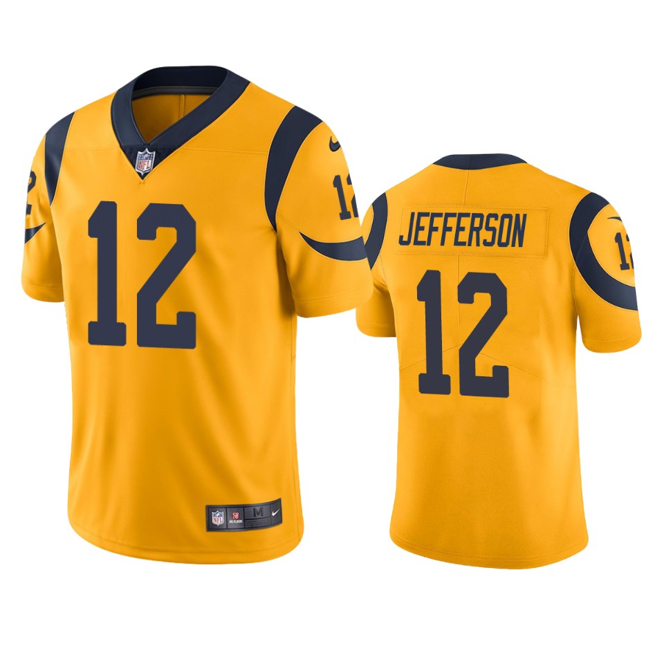 men's color rush limited van jefferson rams gold jersey