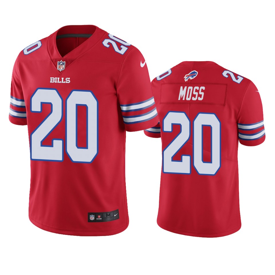men's color rush limited zack moss bills red jersey