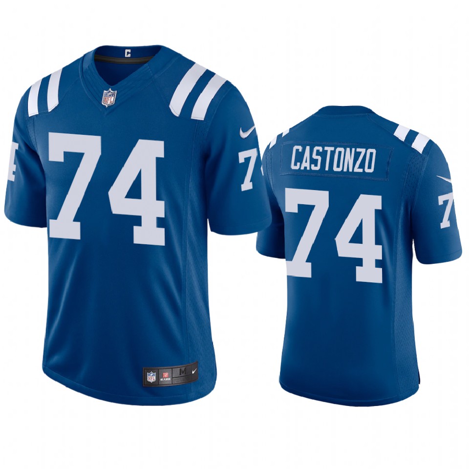 men's colts anthony castonzo royal 2020 vapor limited jersey