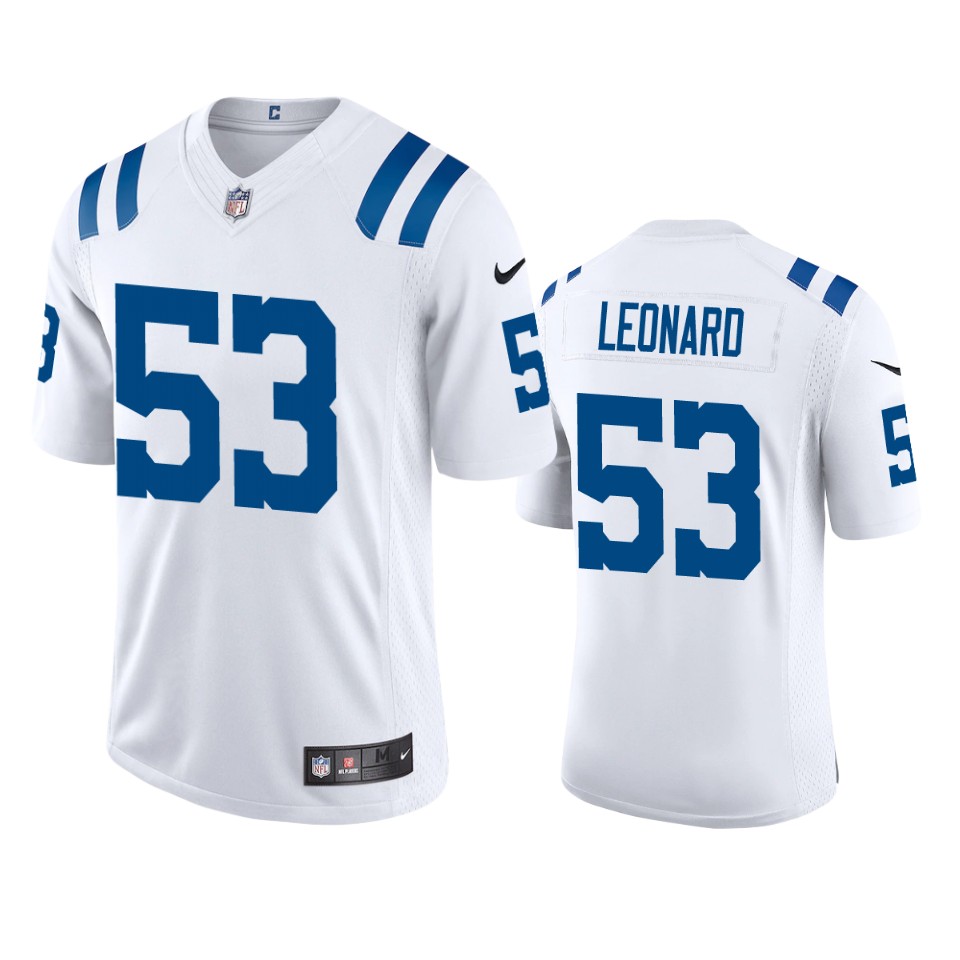 men's colts darius leonard white 2020 vapor limited jersey