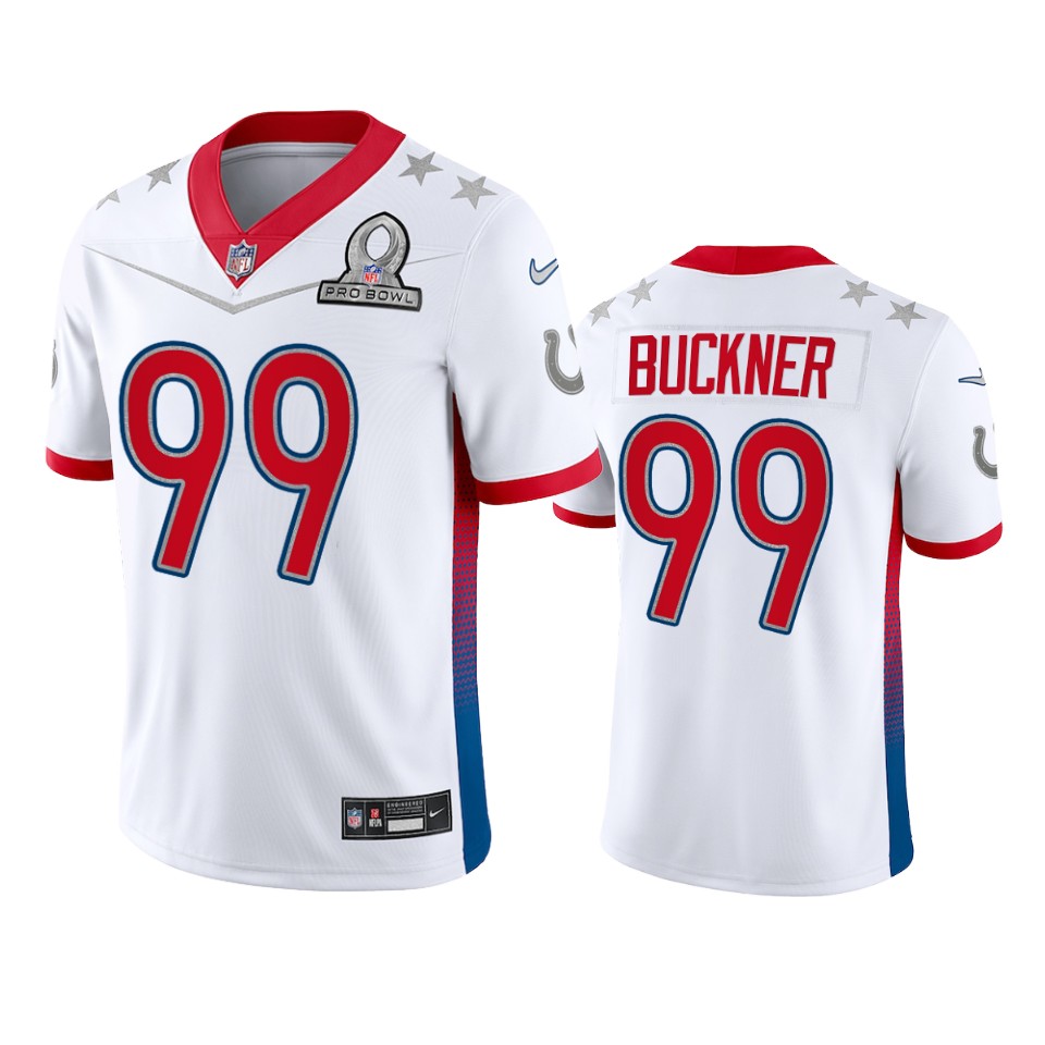 men's colts deforest buckner white game 2022 afc pro bowl jersey