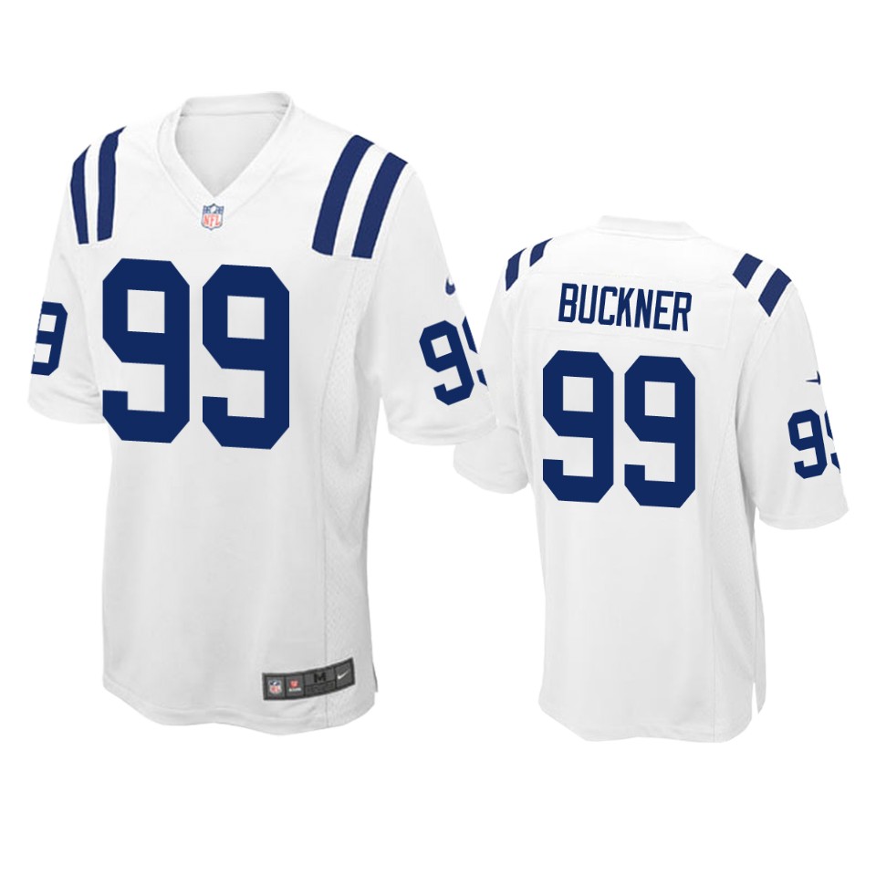 men's colts deforest buckner white game jersey