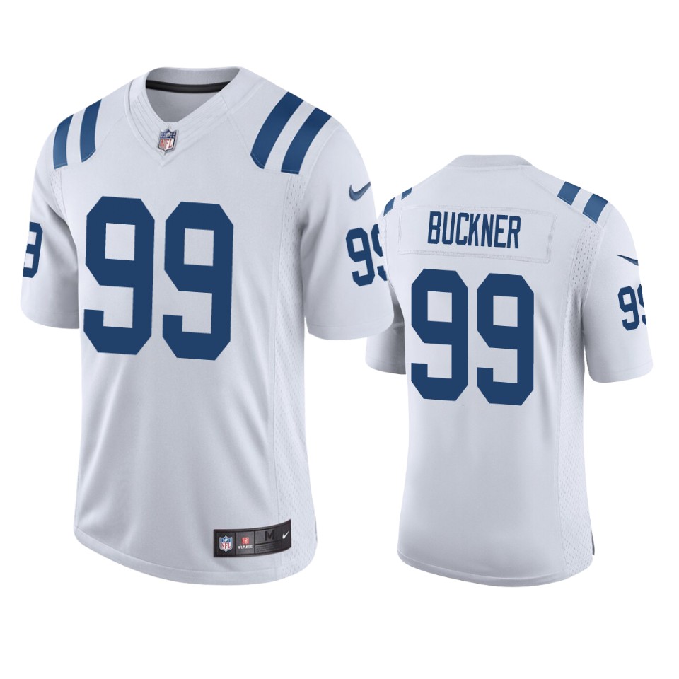 men's colts deforest buckner white vapor jersey