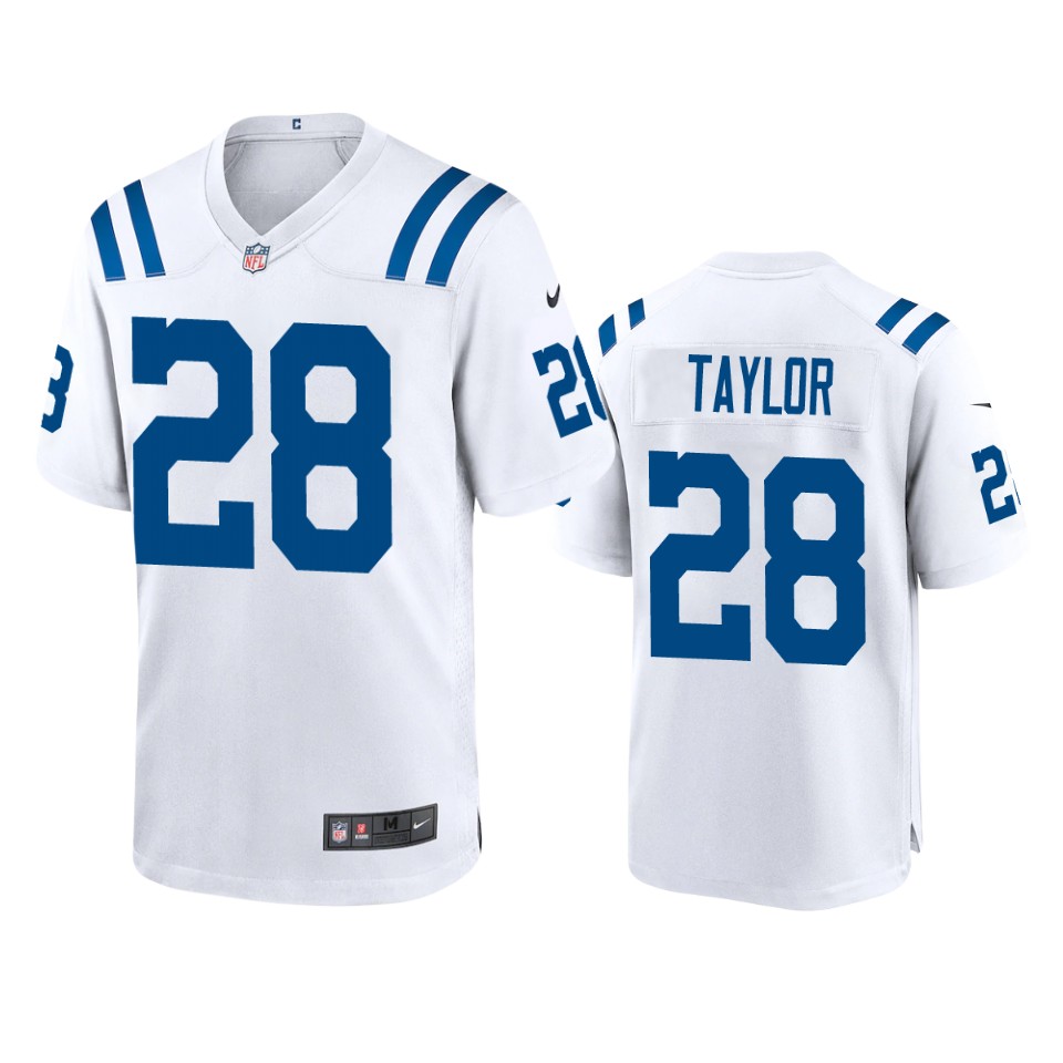 men's colts jonathan taylor white game jersey