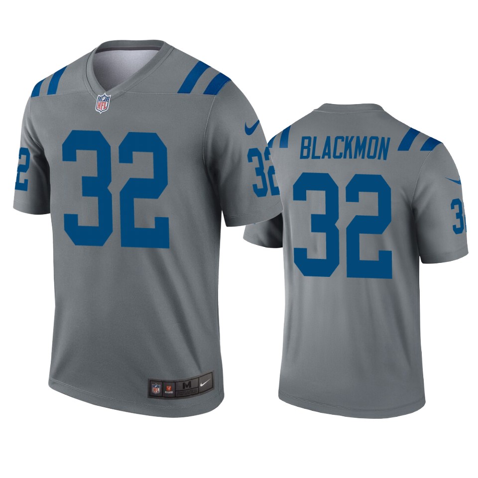 men's colts julian blackmon gray inverted legend jersey