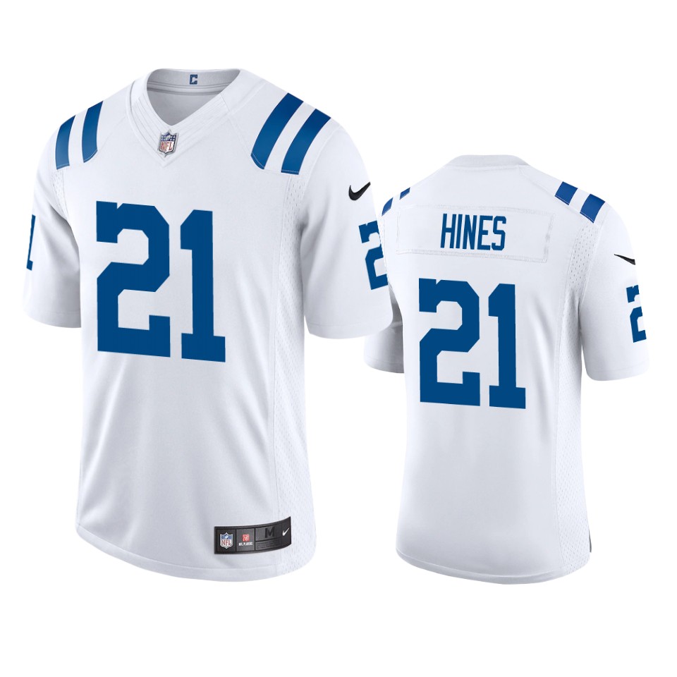 men's colts nyheim hines white 2020 vapor limited jersey