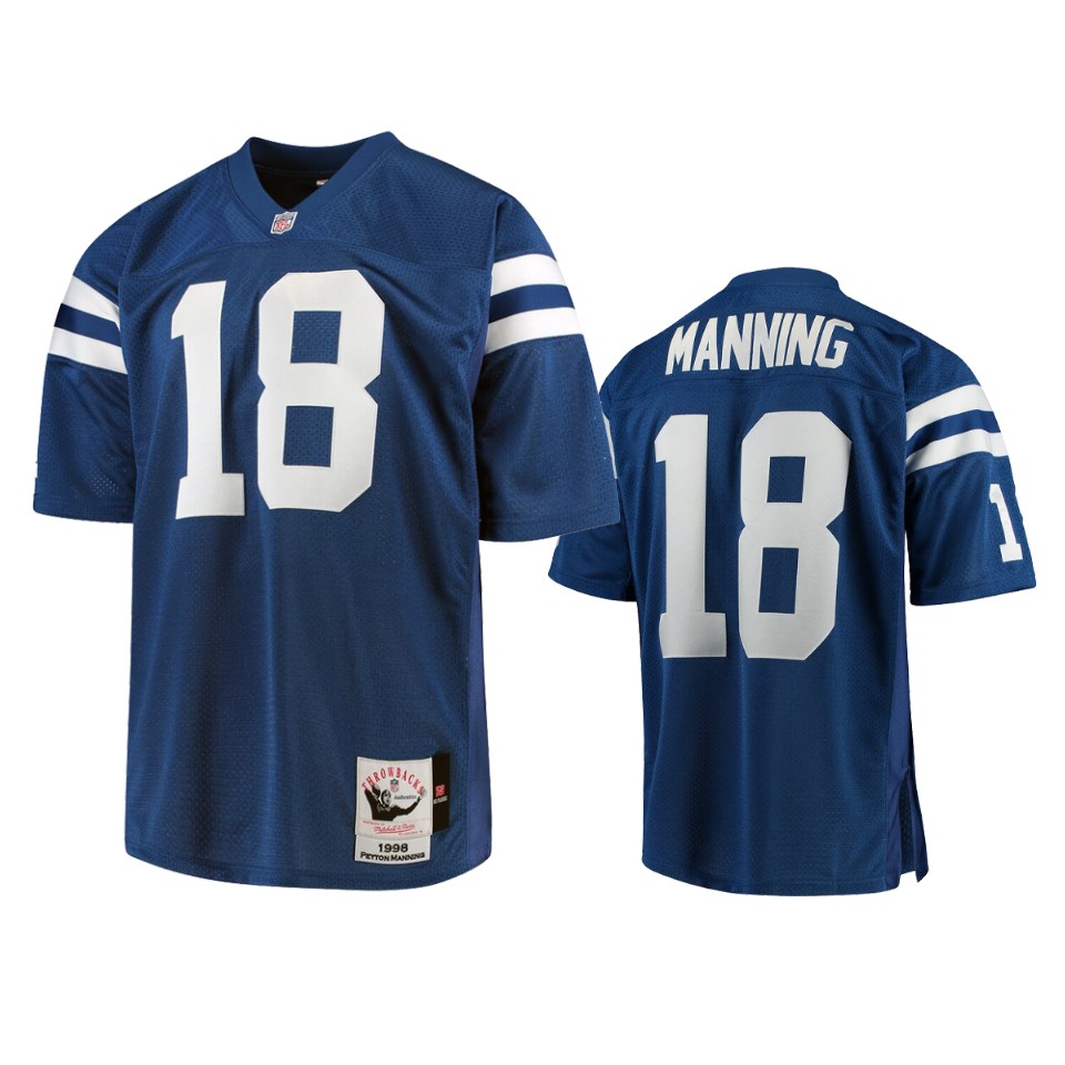 men's colts peyton manning royal 1998 authentic jersey