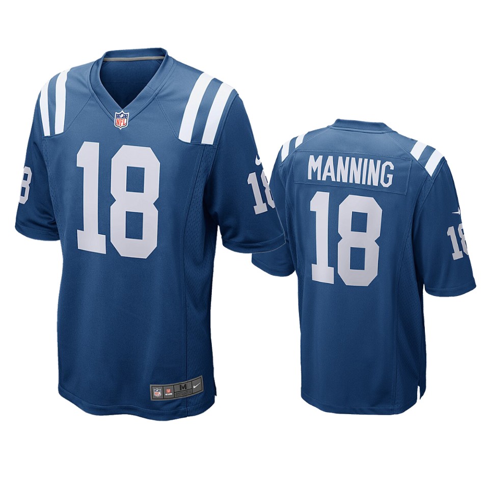 men's colts peyton manning royal game jersey