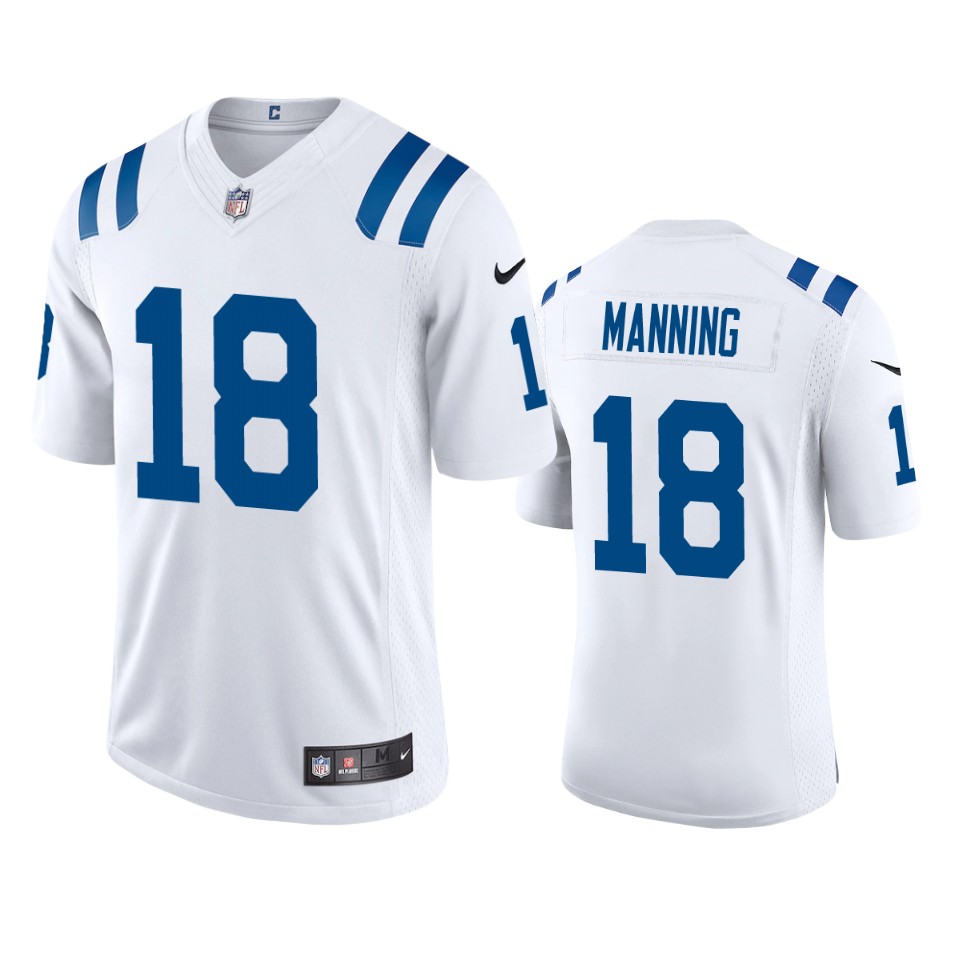 men's colts peyton manning white 2020 vapor limited jersey