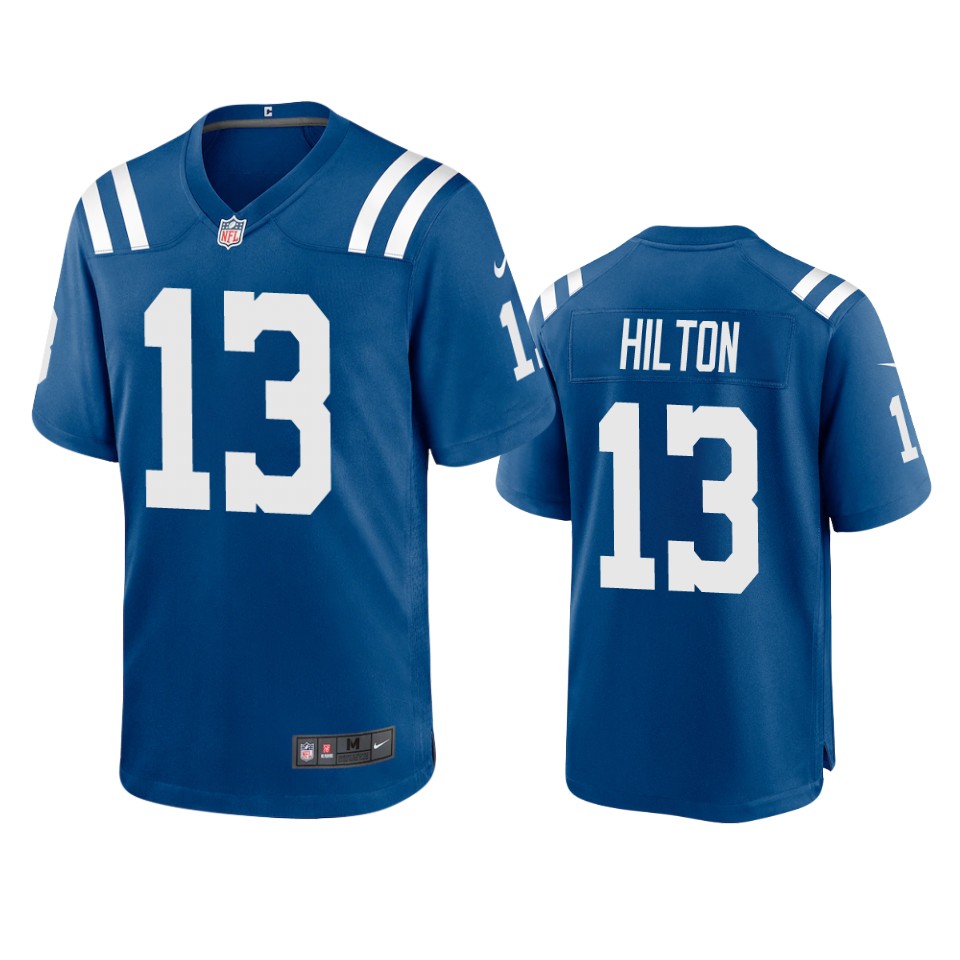men's colts t.y. hilton royal 2020 game jersey