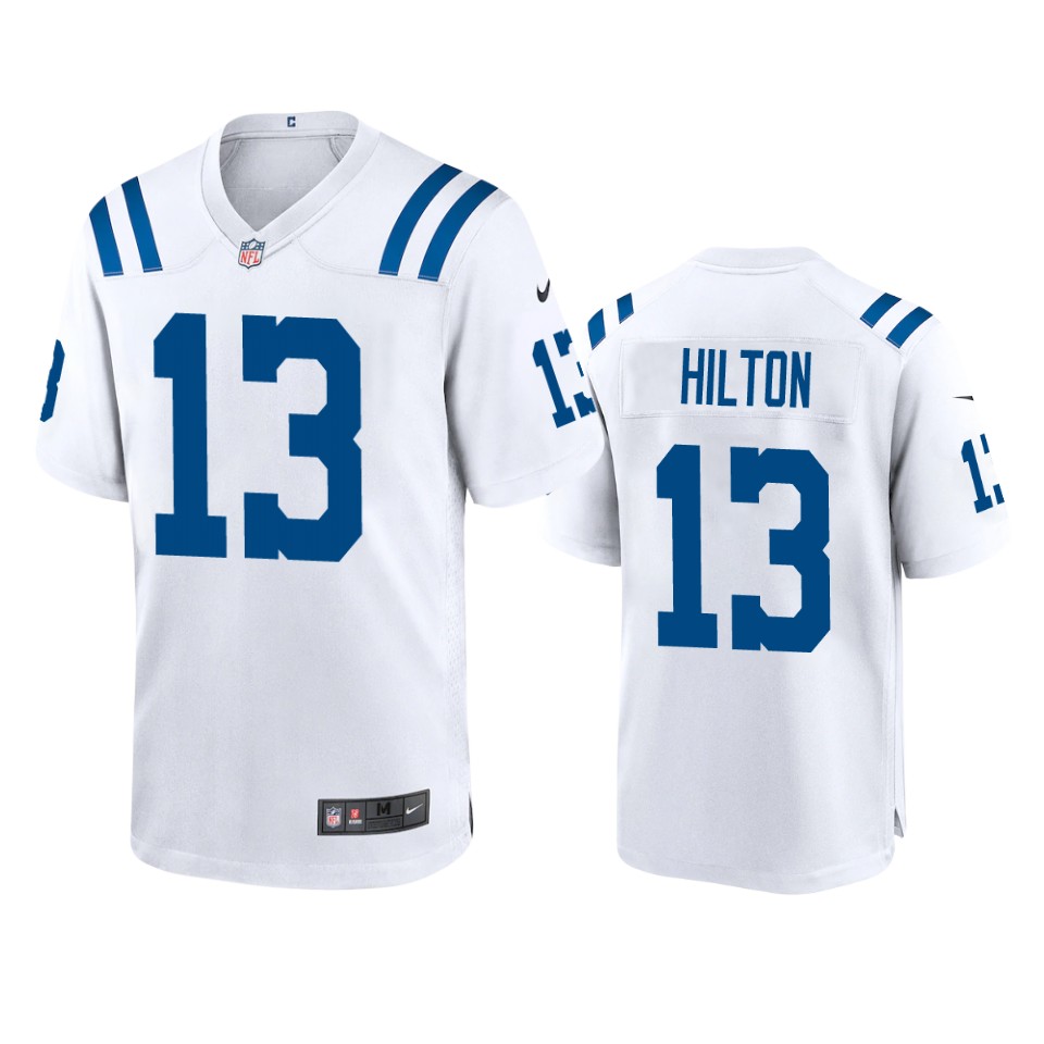 men's colts t.y. hilton white 2020 game jersey