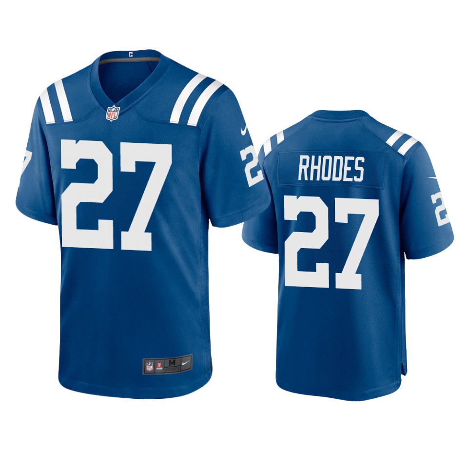 men's colts xavier rhodes royal 2020 game jersey