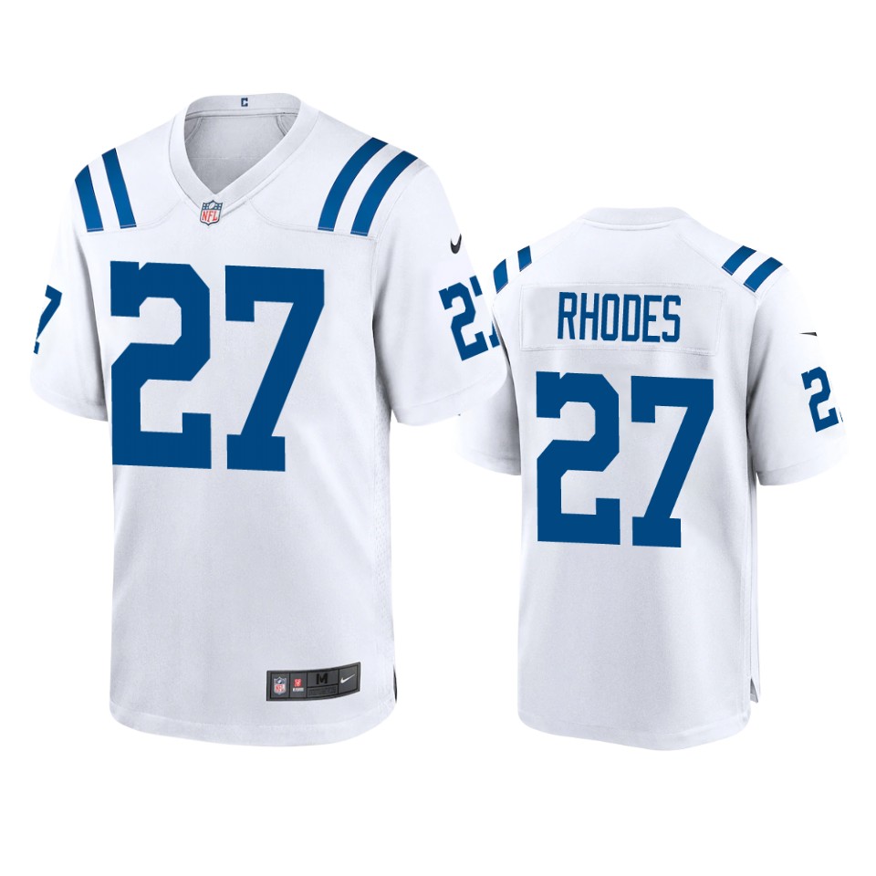 men's colts xavier rhodes white 2020 game jersey