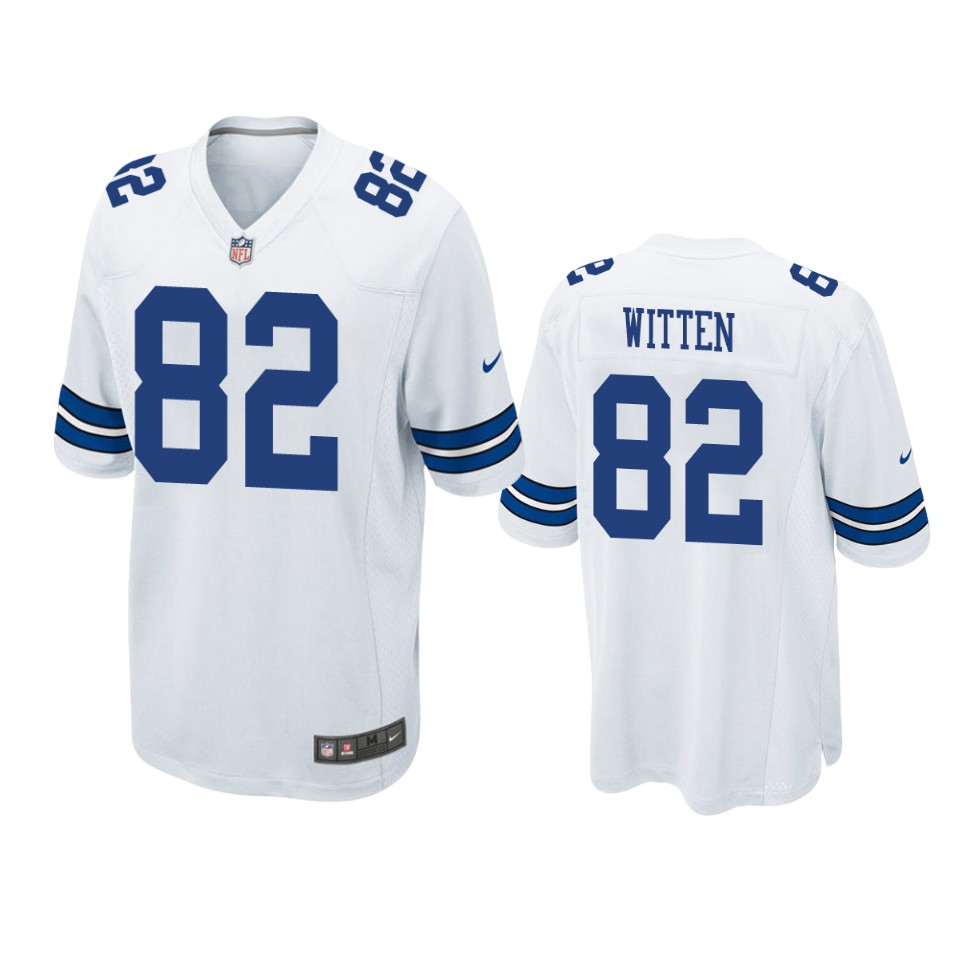 men's cowboys jason witten white game jersey
