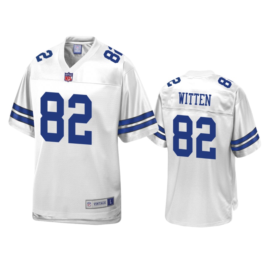 men's cowboys jason witten white pro line jersey