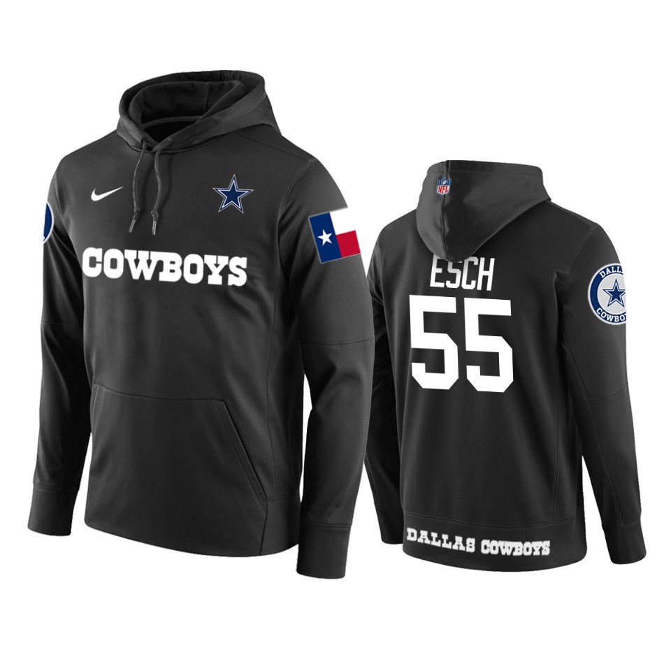 men's cowboys leighton vander esch black circuit wordmark hoodie
