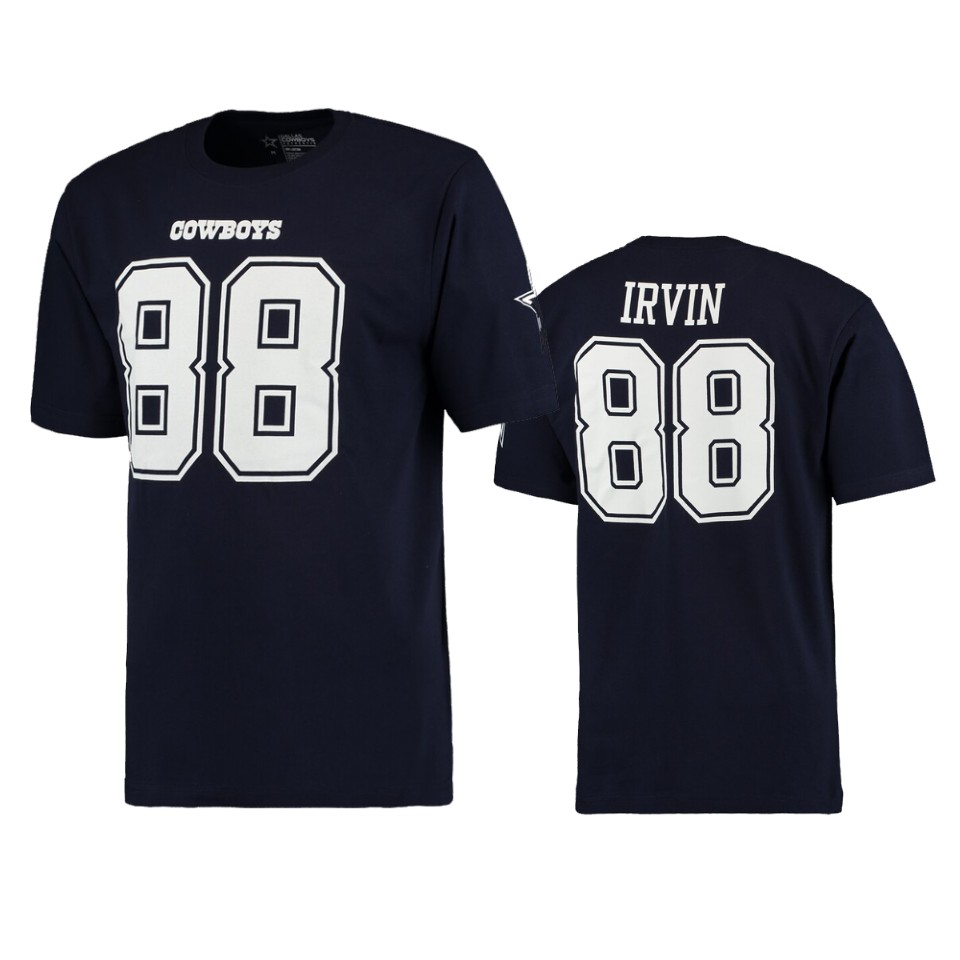 men's cowboys michael irvin navy retired player t shirt