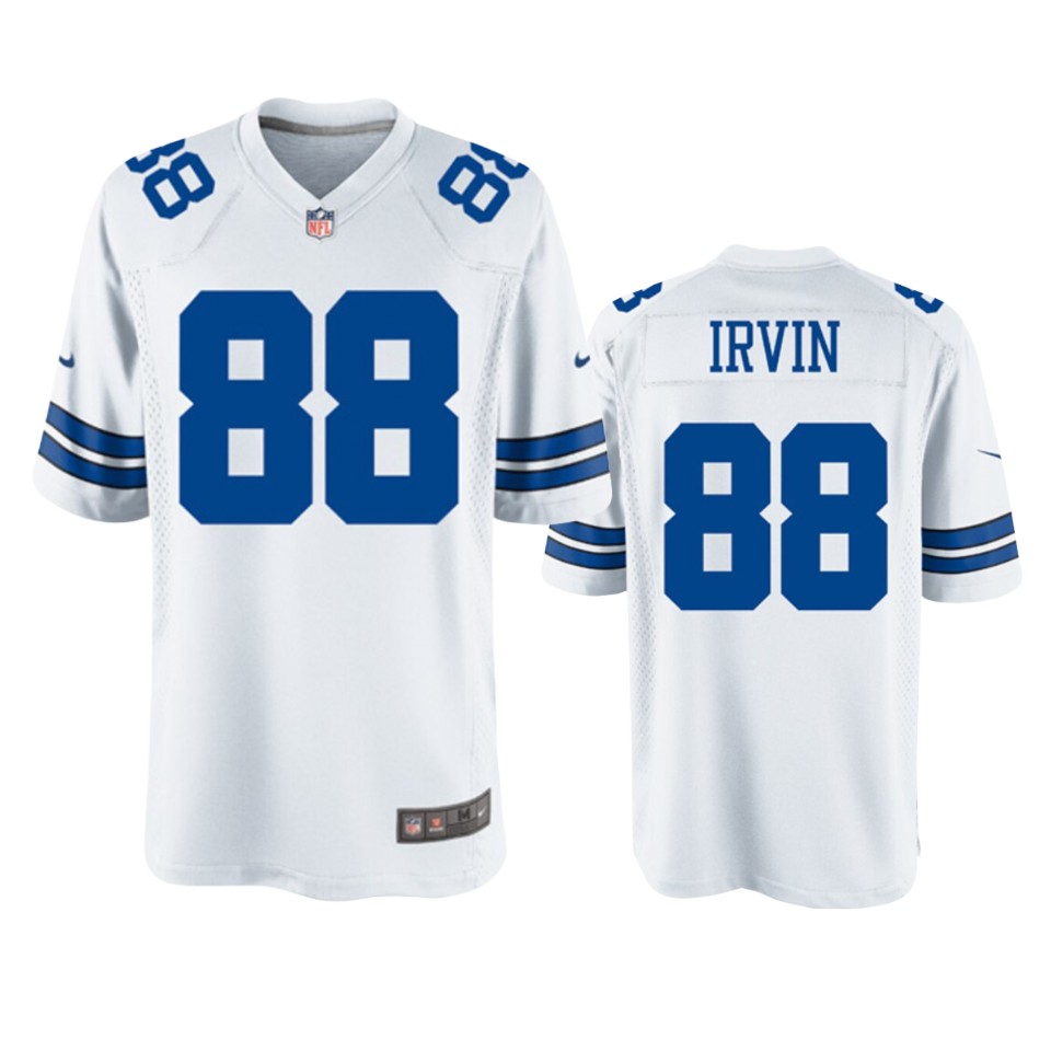 men's cowboys michael irvin white legends replica jersey