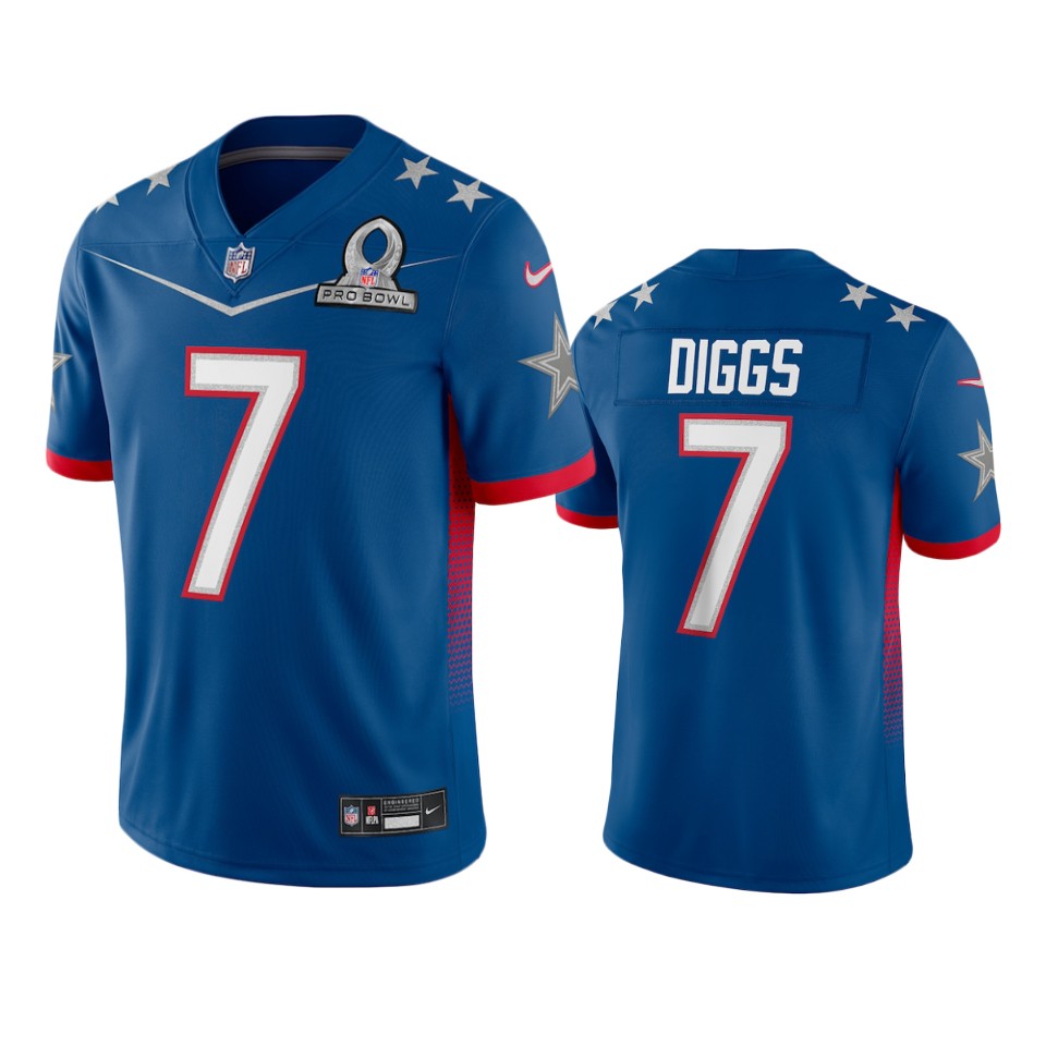men's cowboys trevon diggs royal game 2022 nfc pro bowl jersey