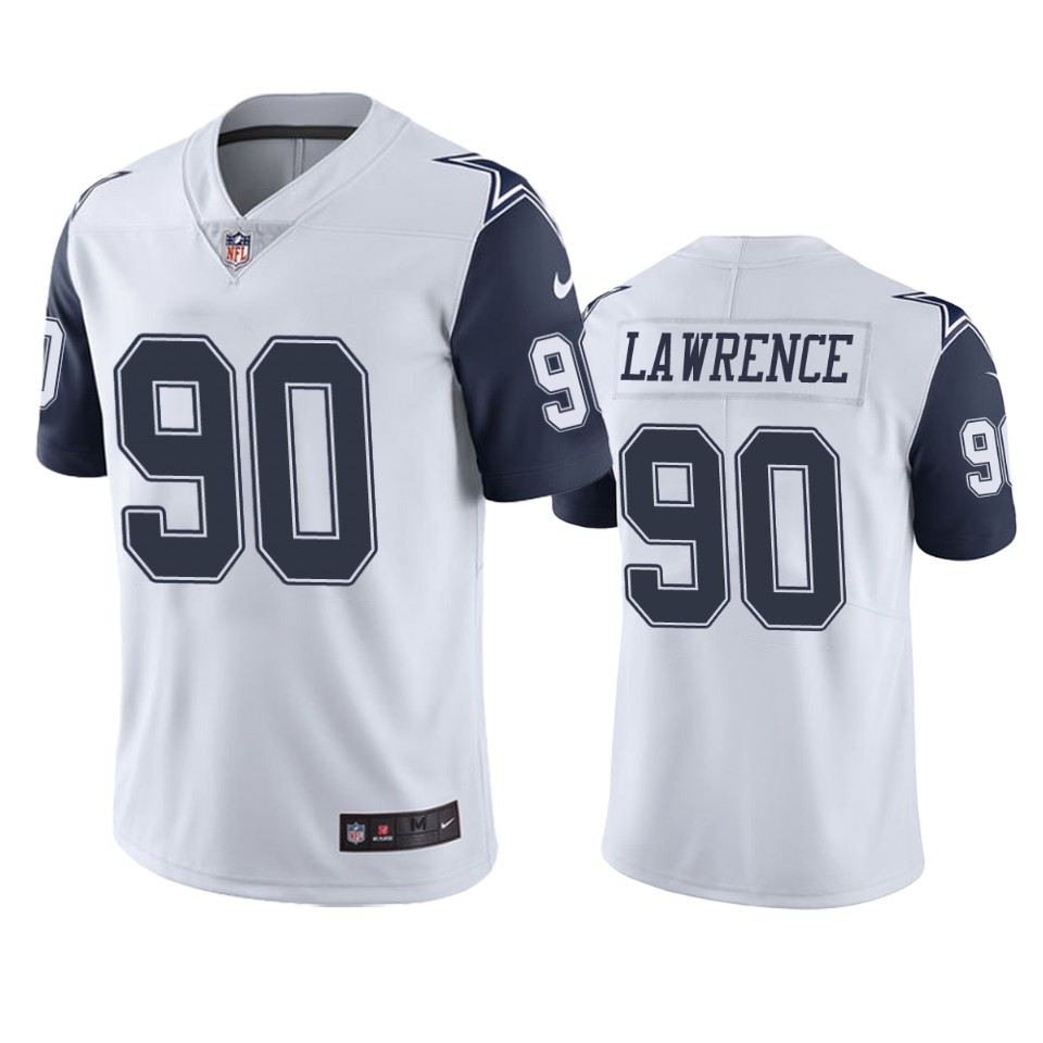 men's demarcus lawrence cowboys white color rush limited jersey
